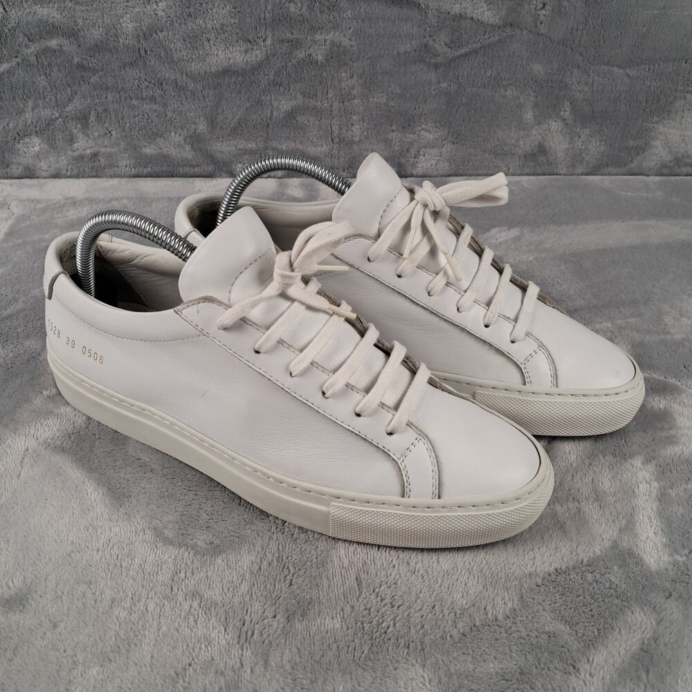 Common Projects Original Achilles Low White Leather Sneakers Men's EU 39 US 6.5